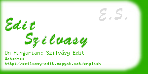 edit szilvasy business card