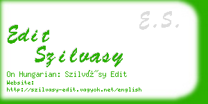 edit szilvasy business card